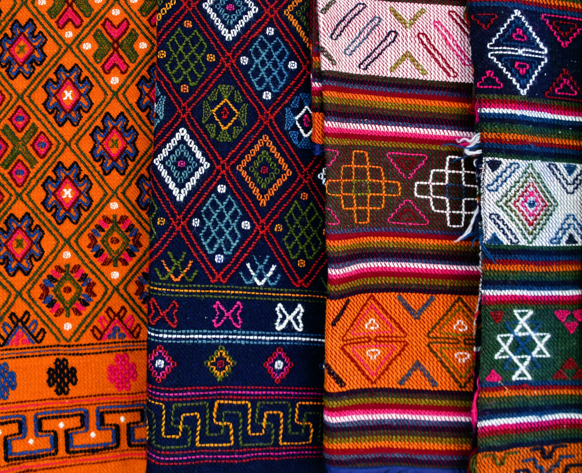 Traditional Bhutanese textile patterns - fabrics for sale - trima wooven, Bhutan
